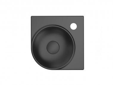 Kampinis praustuvas Ravak Yard 28 C, juodas matinis 